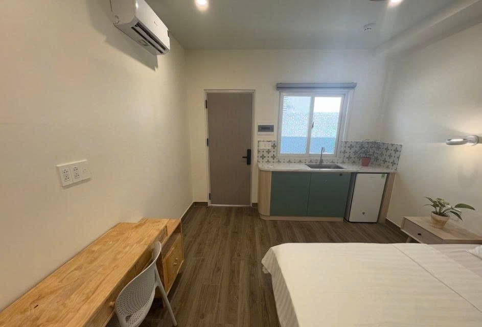 Phòng trọ Studio 30m2 tại Space Home Huỳnh Khương Ninh - Quận 1 - Phòng ngủ