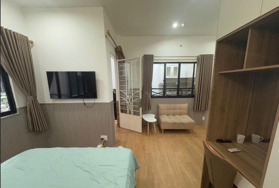 Phòng trọ Studio 40m2 tại PTC House 1 Thái Văn Lung - Quận 1 - Phòng ngủ