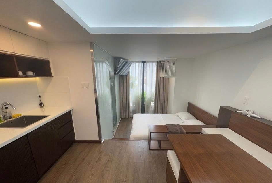 Phòng trọ Studio 35m2 tại PTC House Nguyễn Thái Học - Quận 1 - Phòng ngủ