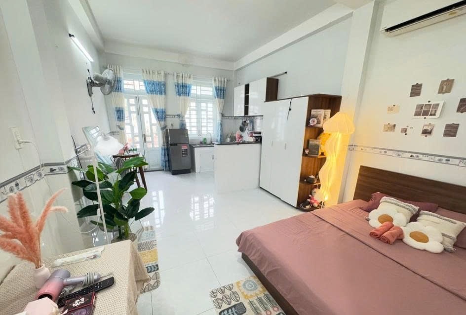 Phòng trọ Studio 40m2 tại PTC House 1 Cách Mạng Tháng 8 - Tân Bình - Phòng ngủ