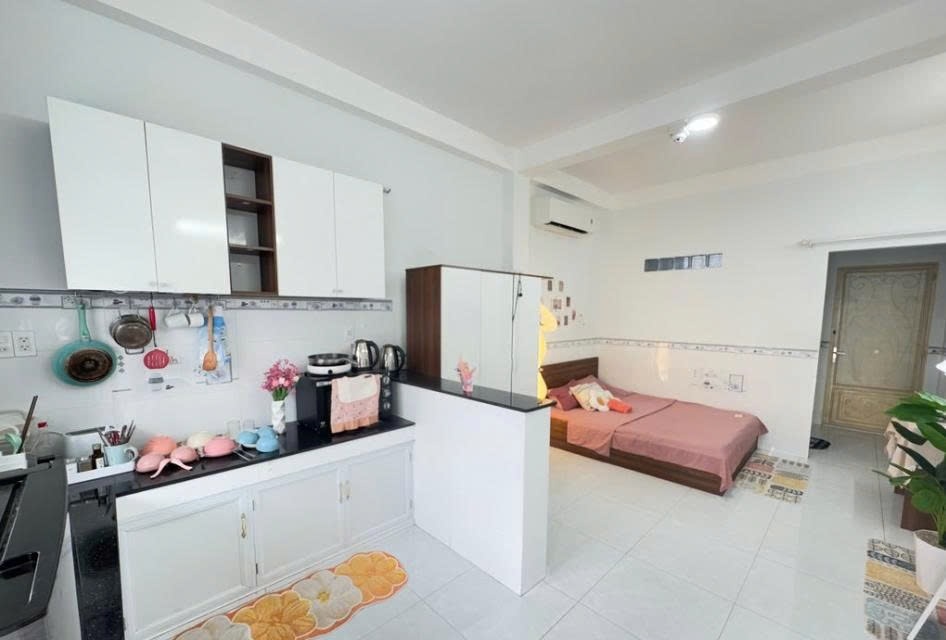 Phòng trọ Studio 40m2 tại PTC House 1 Cách Mạng Tháng 8 - Tân Bình - Phòng bếp