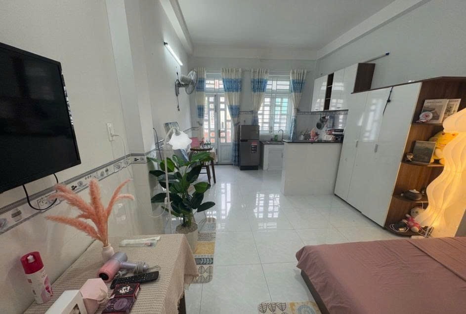 Phòng trọ Studio 40m2 tại PTC House 1 Cách Mạng Tháng 8 - Tân Bình - Phòng ngủ