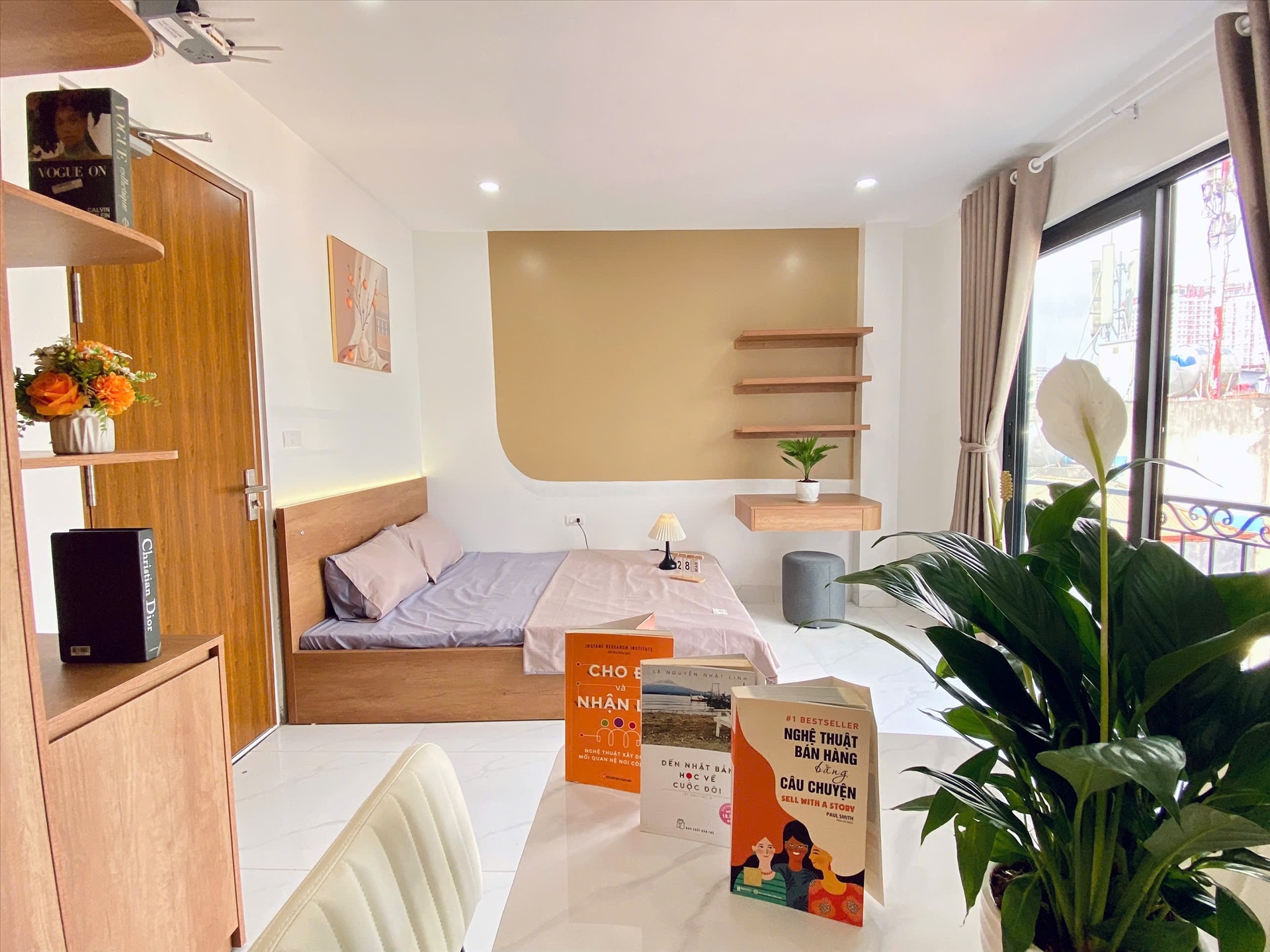 Phòng trọ Studio 25m2 tại Suha Home Giáp Bát - Hoàng Mai - Phòng ngủ