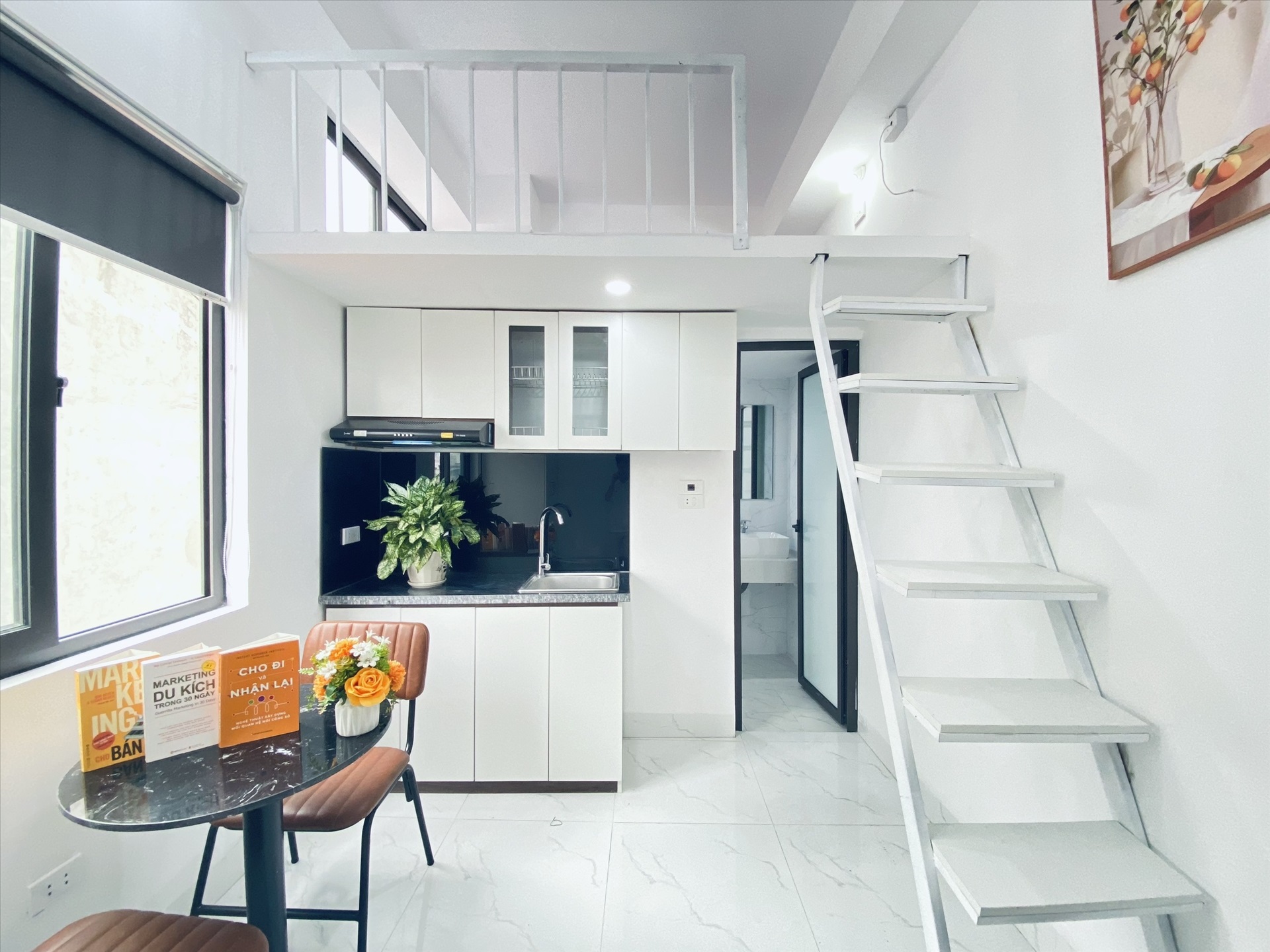 Phòng trọ Duplex 28m2 tại Suha Home 1 Đống Tác - Đống Đa - Phòng bếp