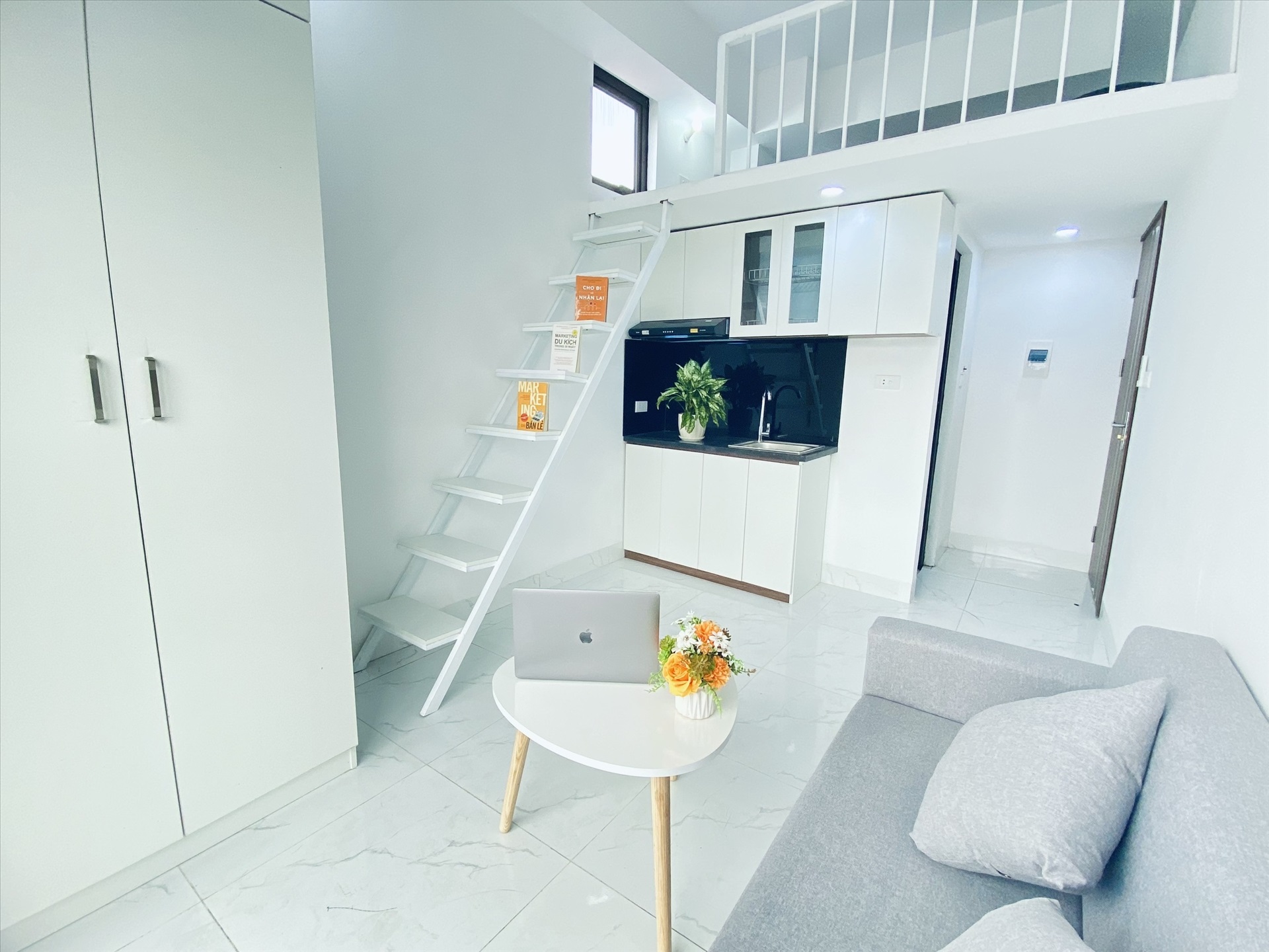 Phòng trọ Duplex 28m2 tại Suha Home 1 Đống Tác - Đống Đa - Phòng bếp