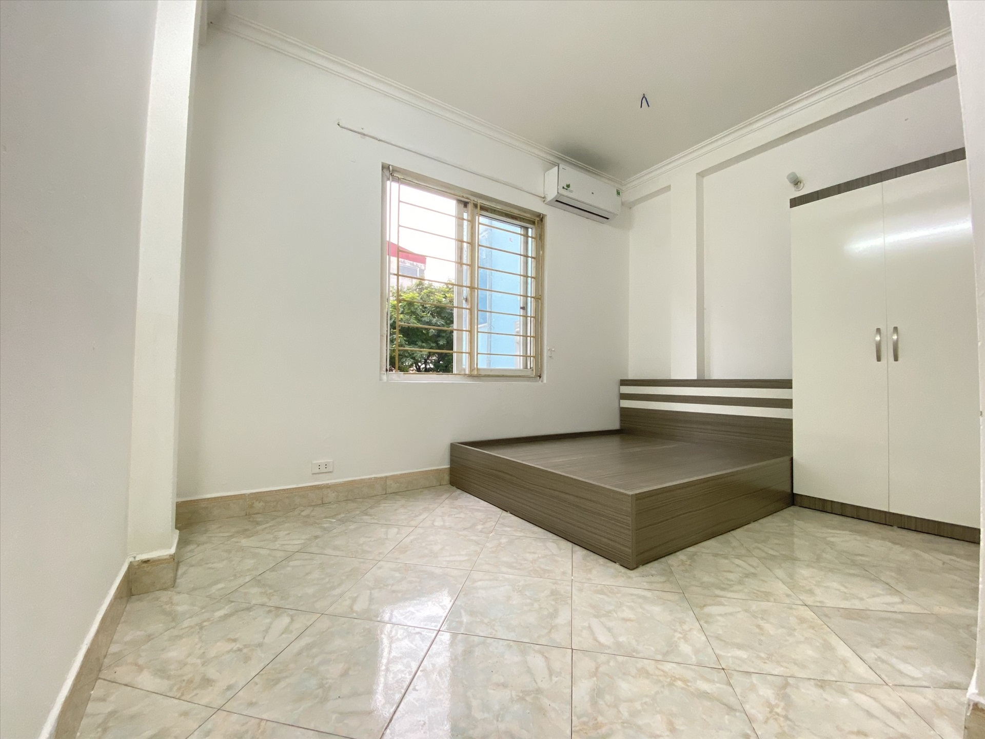 Phòng trọ Studio 25m2 tại TT House Pháo Đài Láng - Đống Đa - Phòng ngủ