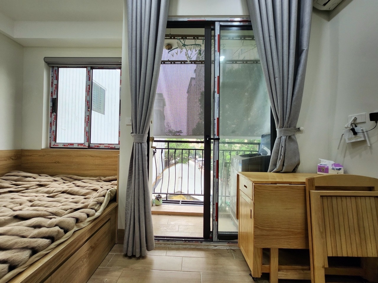 Phòng trọ Studio 25m2 tại THT Land Hòa Bình 6 - Hai Bà Trưng - Phòng ngủ