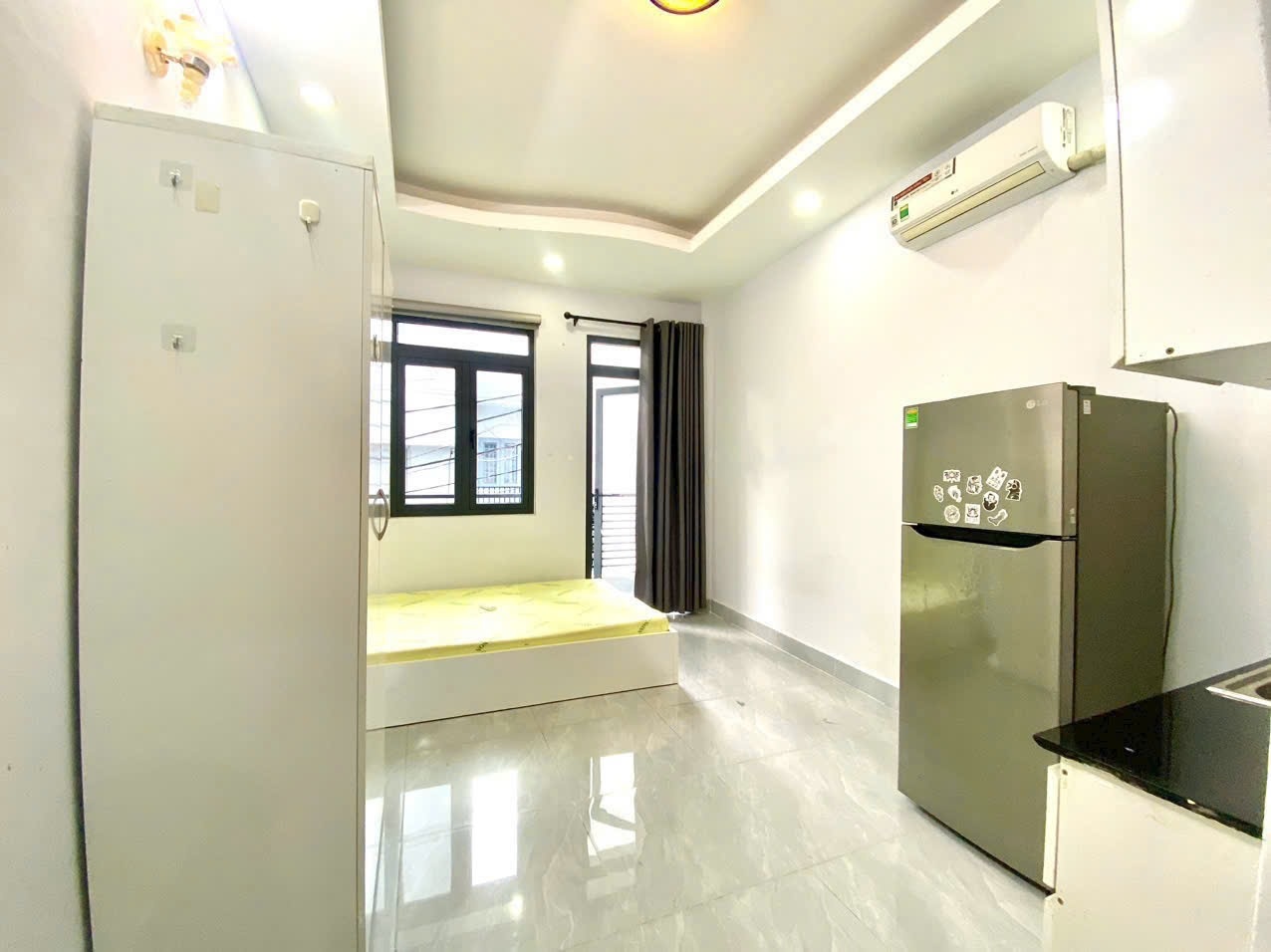 Phòng trọ Studio 25m2 tại AD Home Phan Tây Hồ - Phú Nhuận - Phòng ngủ