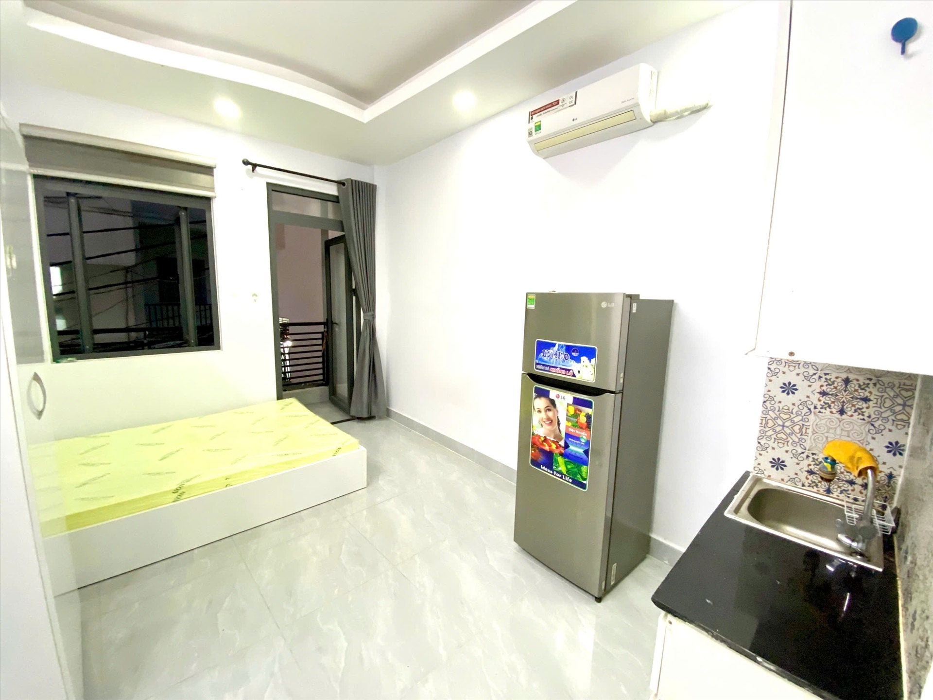 Phòng trọ Studio 25m2 tại AD Home Phan Tây Hồ - Phú Nhuận - Phòng ngủ