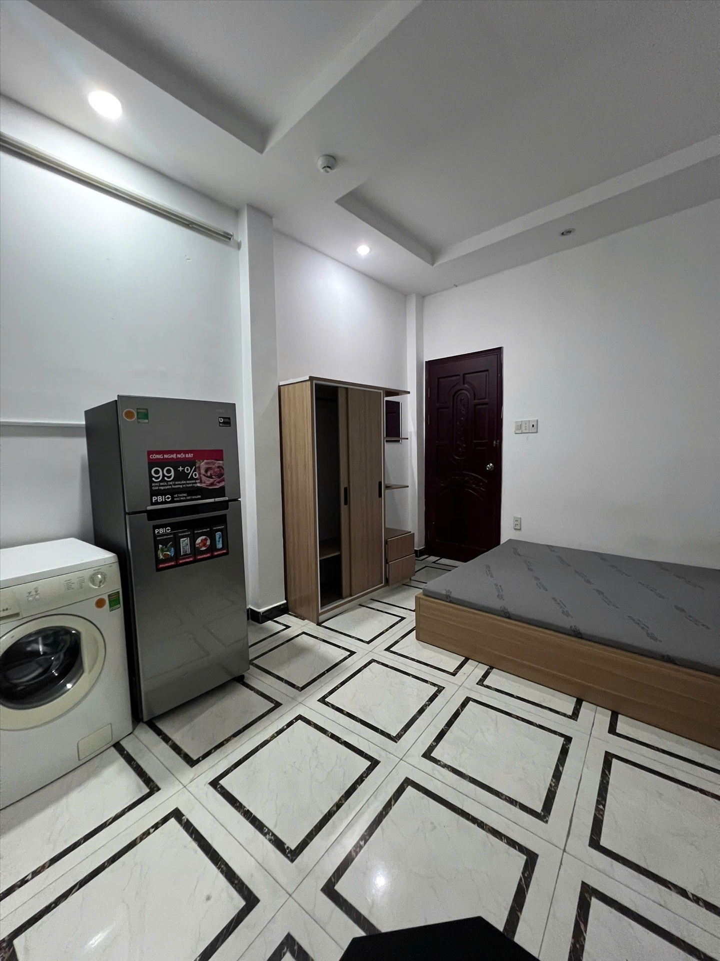 Phòng trọ Studio 30m2 tại TT House Lê Văn Sỹ - Quận 3 - Phòng ngủ