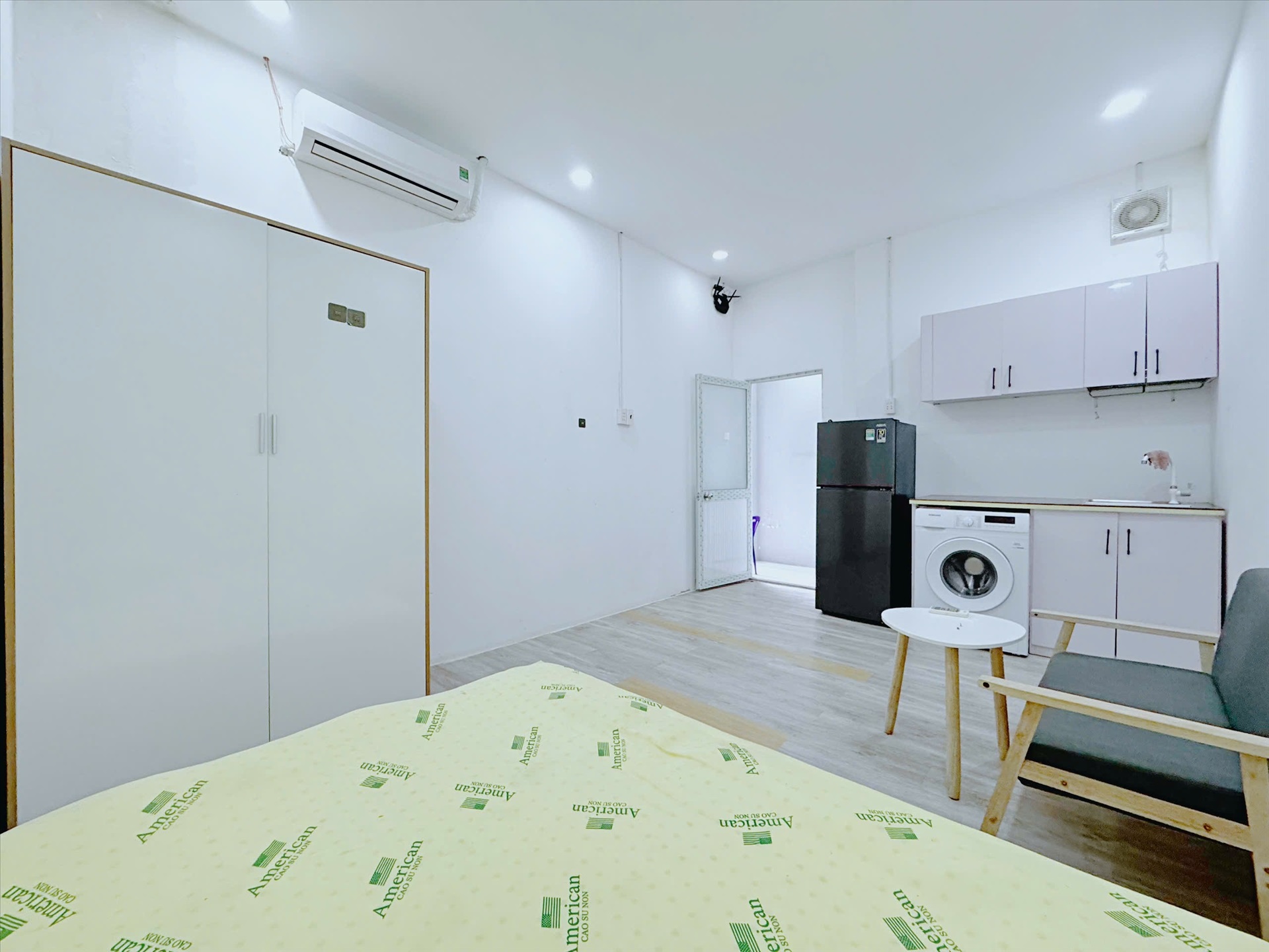Phòng trọ Studio 25m2 tại Uncle House Lý Thường Kiệt - Gò Vấp - Phòng ngủ