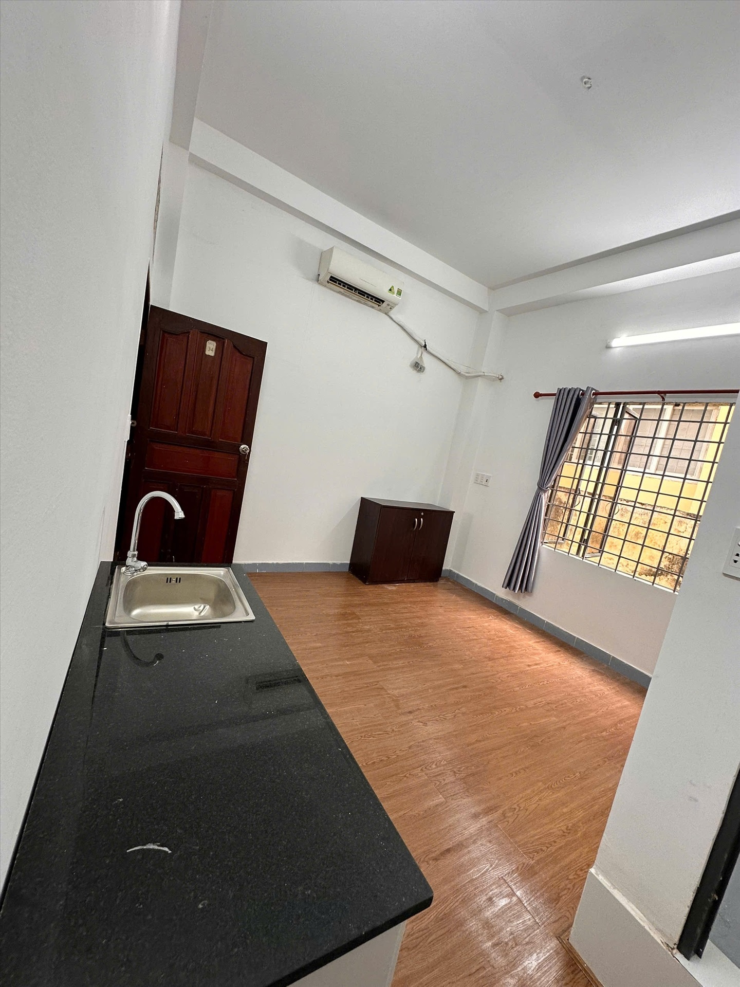 Phòng trọ Studio 25m2 tại Jinjoo Home Nguyễn Thái Bình - Tân Bình - Phòng bếp