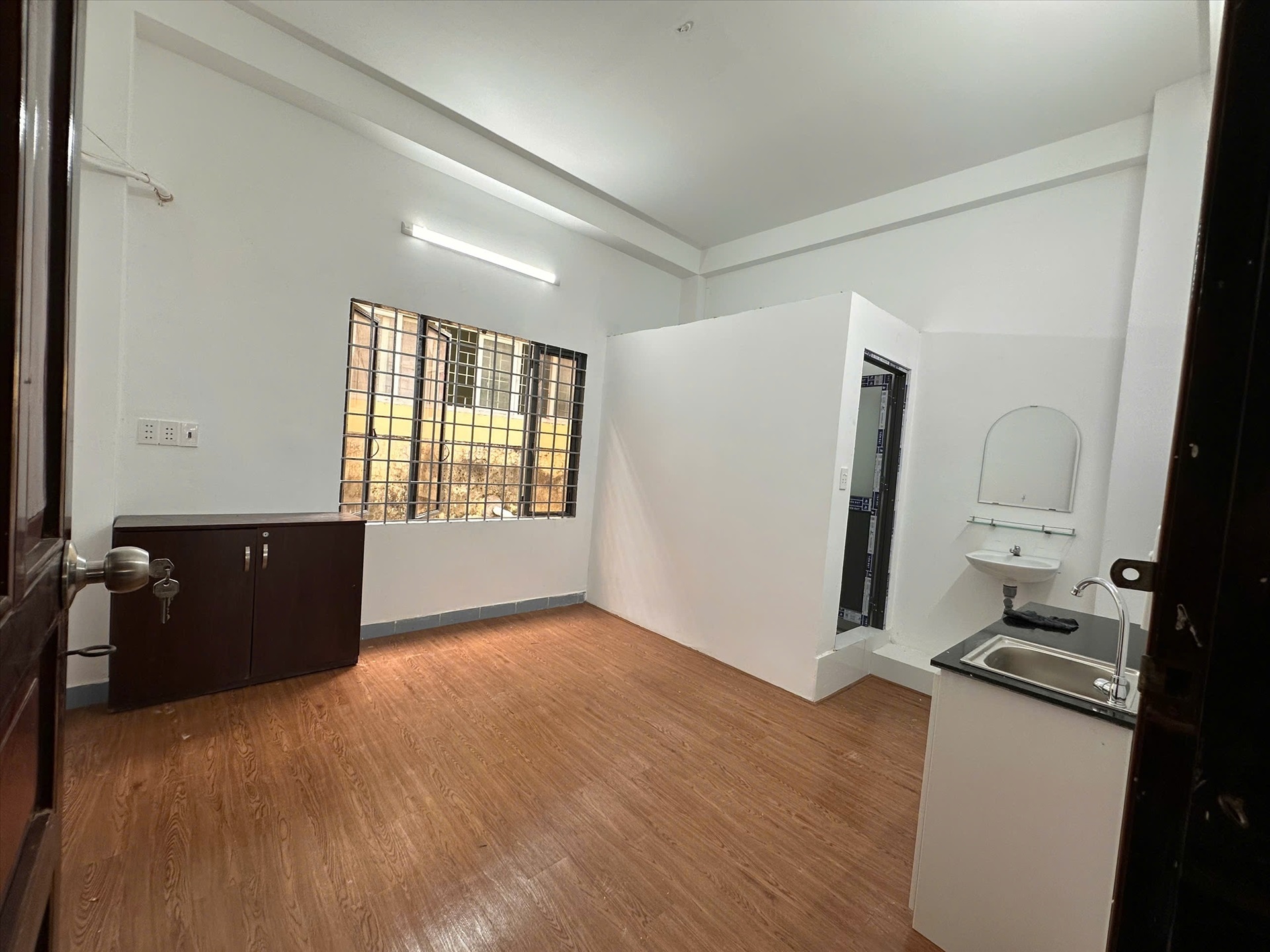 Phòng trọ Studio 25m2 tại Jinjoo Home Nguyễn Thái Bình - Tân Bình - Phòng ngủ