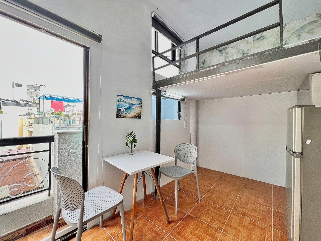 Phòng trọ Duplex 20m2 tại AT Home Phan Xích Long - Phú Nhuận - Phòng khách