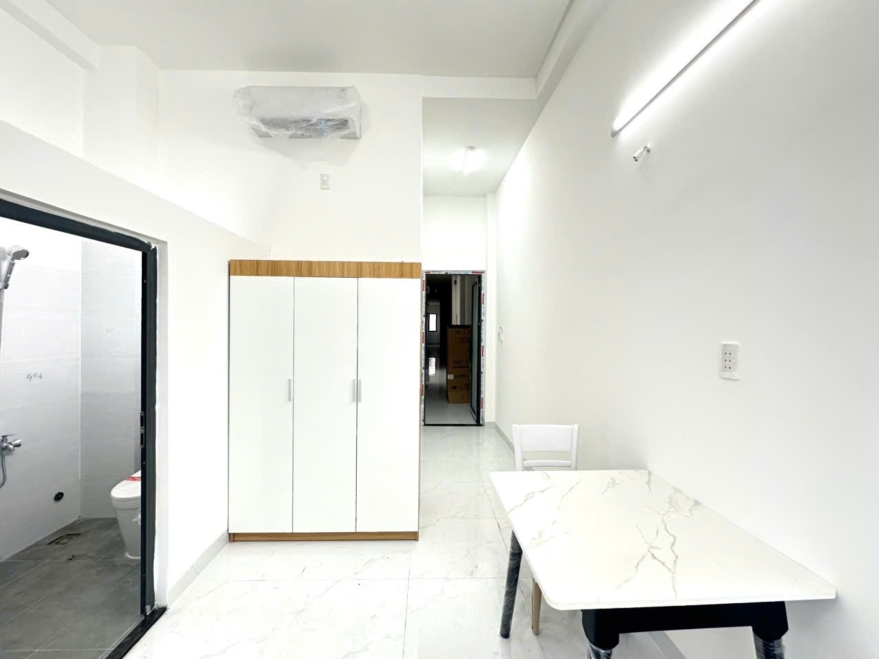 Phòng trọ Studio 25m2 tại QT Home Bạch Đằng - Bình Thạnh - Phòng ngủ