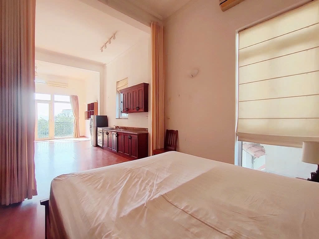 Phòng trọ 1 Phòng ngủ 45m2 tại PTC House 9 Xuân Diệu - Tây Hồ  - Phòng ngủ