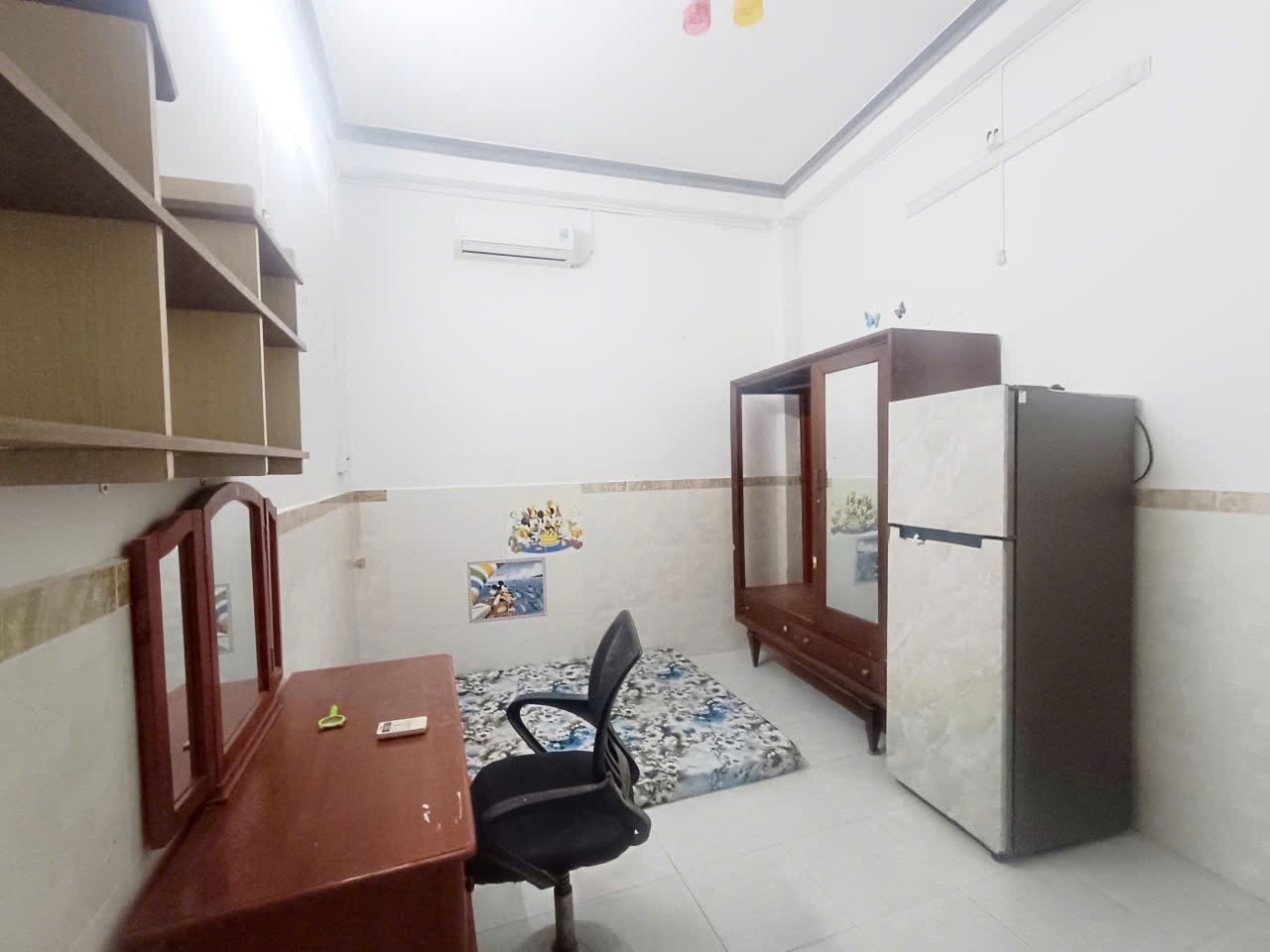 Phòng trọ Studio 20m2 tại AH Home Trần Bình Trọng - Bình Thạnh - Phòng ngủ