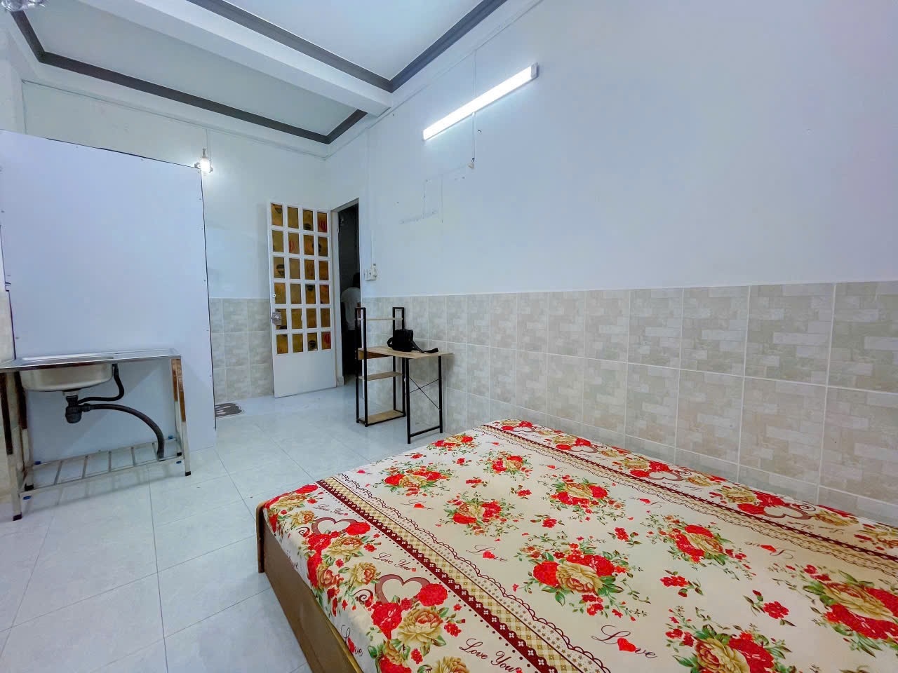 Phòng trọ Studio 25m2 tại AH Home Trần Bình Trọng - Bình Thạnh - Phòng ngủ