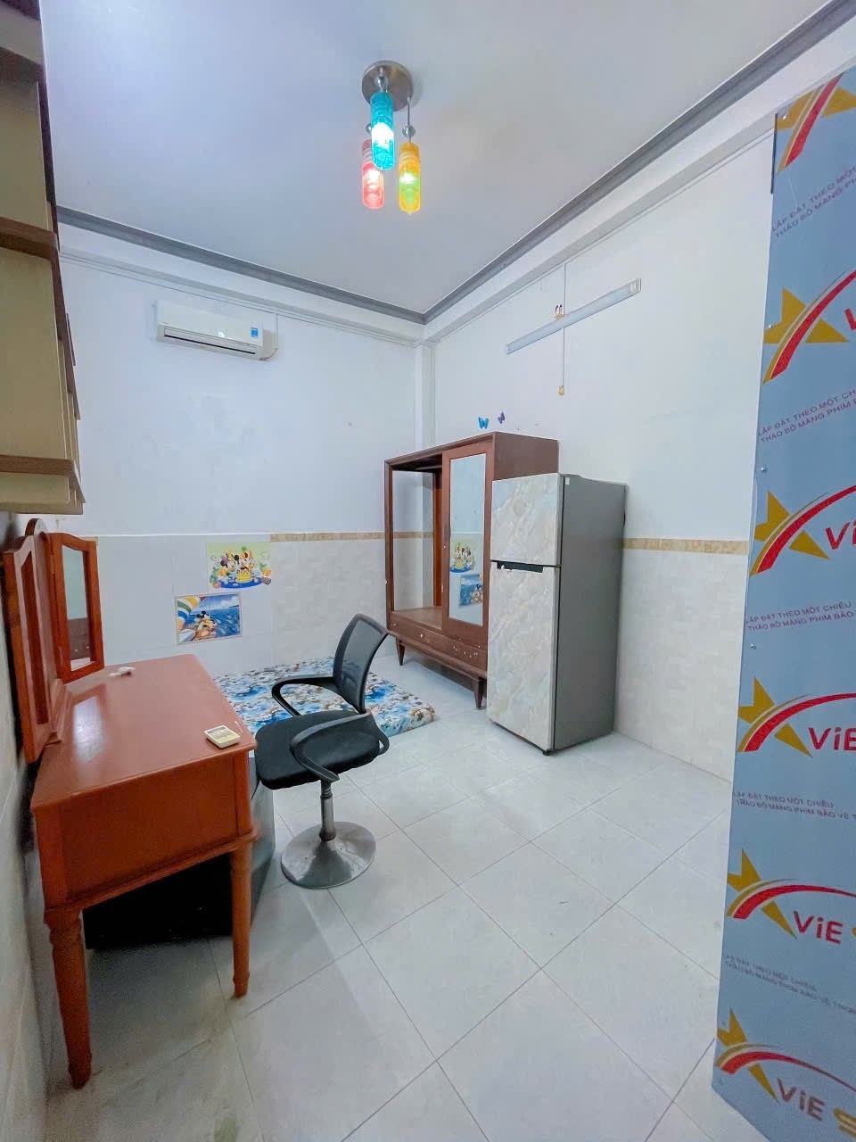 Phòng trọ Studio 25m2 tại AH Home Trần Bình Trọng - Bình Thạnh - Phòng ngủ