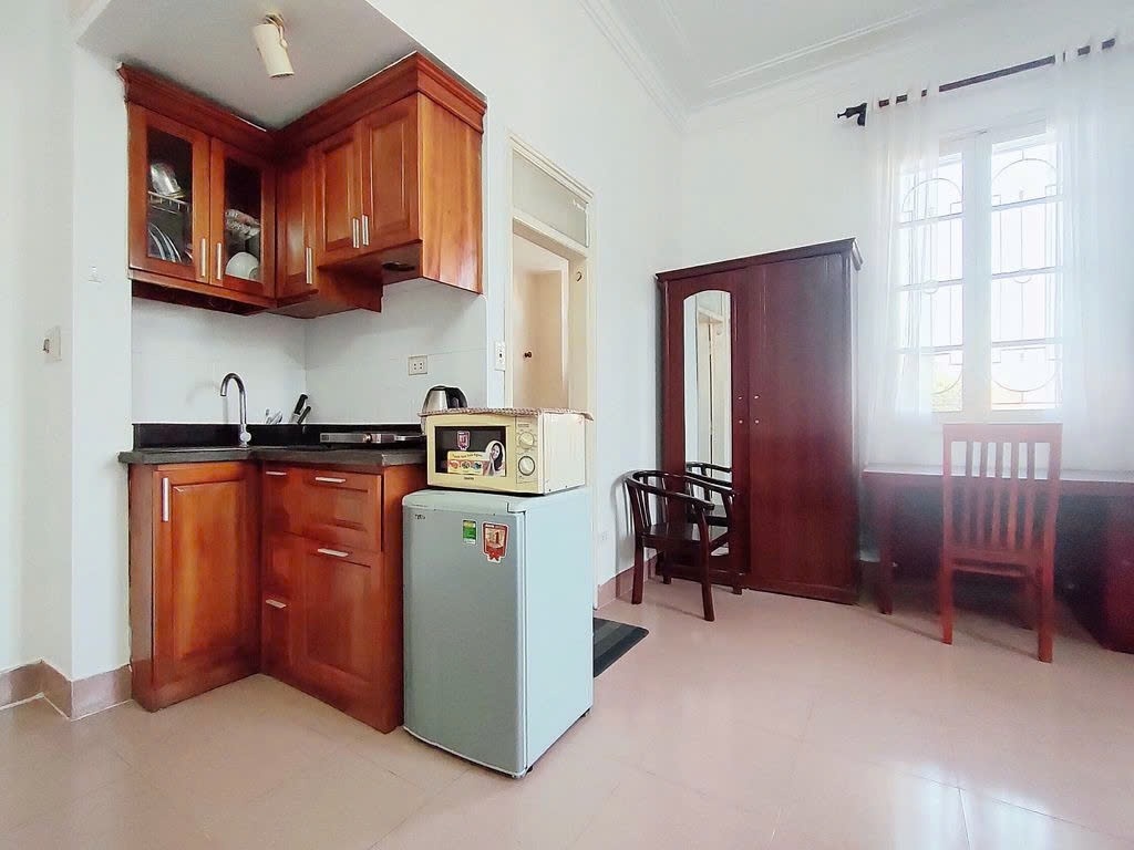 Phòng trọ Studio 30m2 tại PTC House 7 Âu Cơ - Tây Hồ  - Phòng bếp