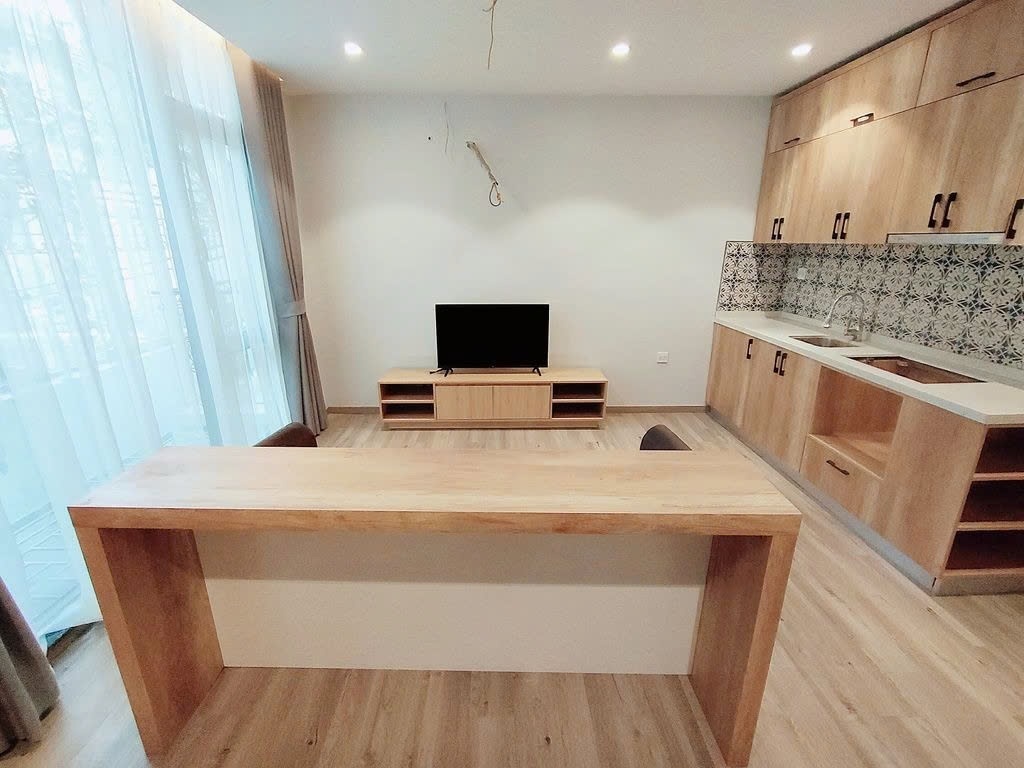 Phòng trọ Studio 40m2 tại PTC House 2 Võng Thị - Tây Hồ  - Phòng khách