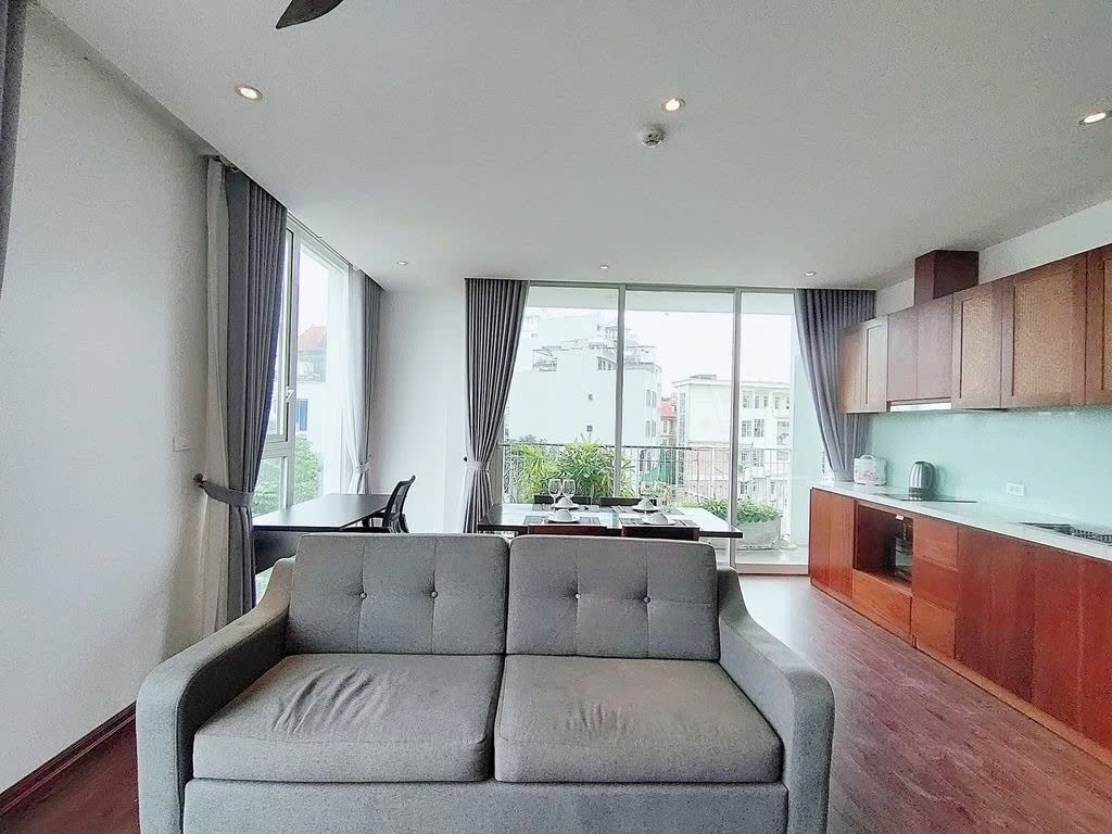 Phòng trọ 2 Phòng ngủ 80m2 tại PTC House 4 Âu Cơ - Tây Hồ  - Phòng khách