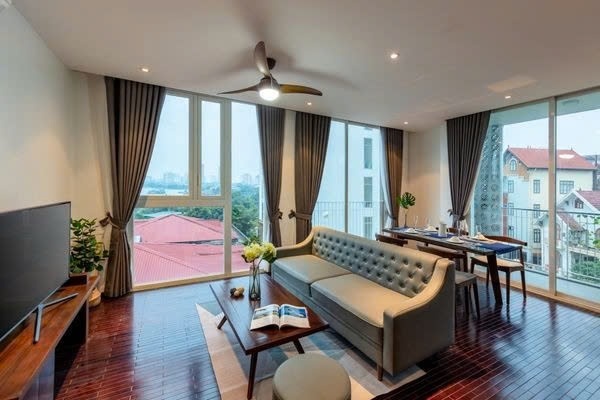 Phòng trọ 2 Phòng ngủ 80m2 tại PTC House 4 Âu Cơ - Tây Hồ  - Phòng khách