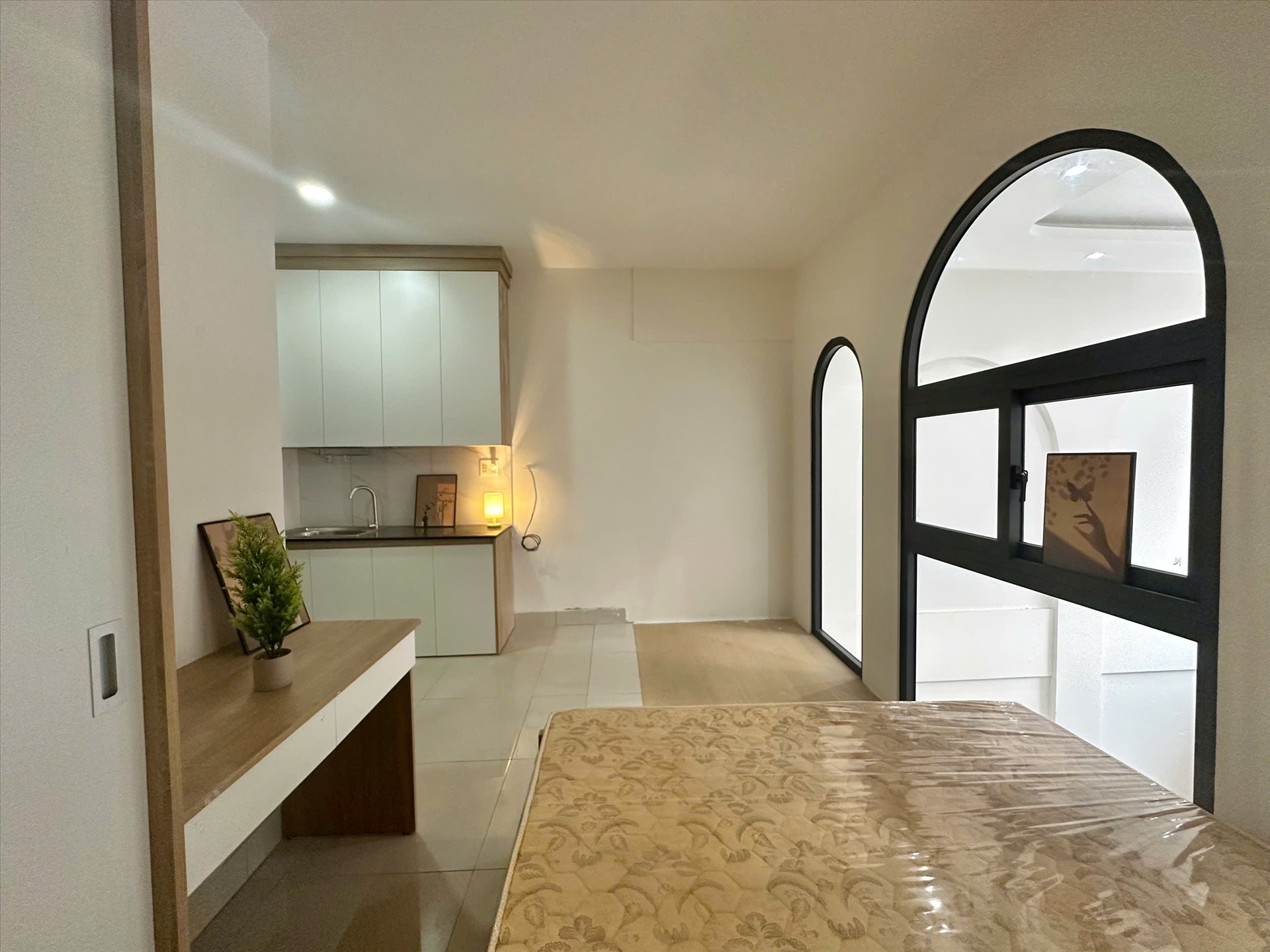 Phòng trọ Studio 30m2 tại SM Home Trần bình Trọng - Bình Thạnh - Phòng ngủ