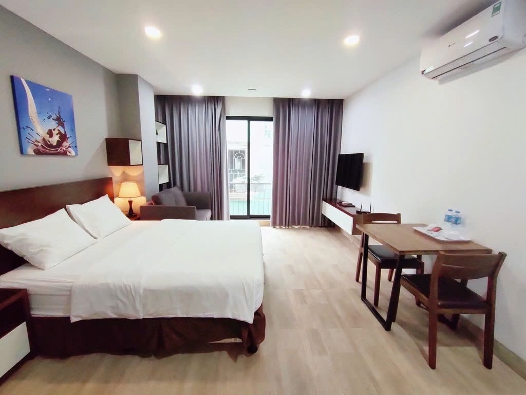 Phòng trọ Studio 30m2 tại PTC House 3 Trần Duy Hưng - Cầu Giấy  - Phòng ngủ