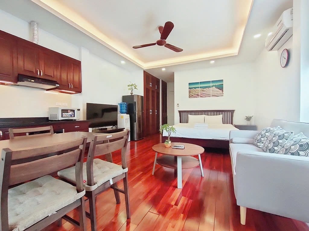 Phòng trọ Studio 40m2 tại PTC House 6 Nam Ngư - Hoàn Kiếm  - Phòng ngủ