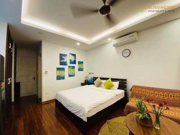 Phòng trọ Studio 40m2 tại PTC House 6 Nam Ngư - Hoàn Kiếm  - Phòng ngủ