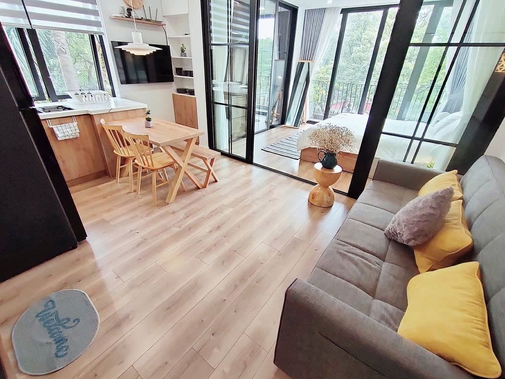 Phòng trọ 1 Phòng ngủ 40m2 tại PTC House 2 Ngọc Hà - Ba Đình  - Phòng khách