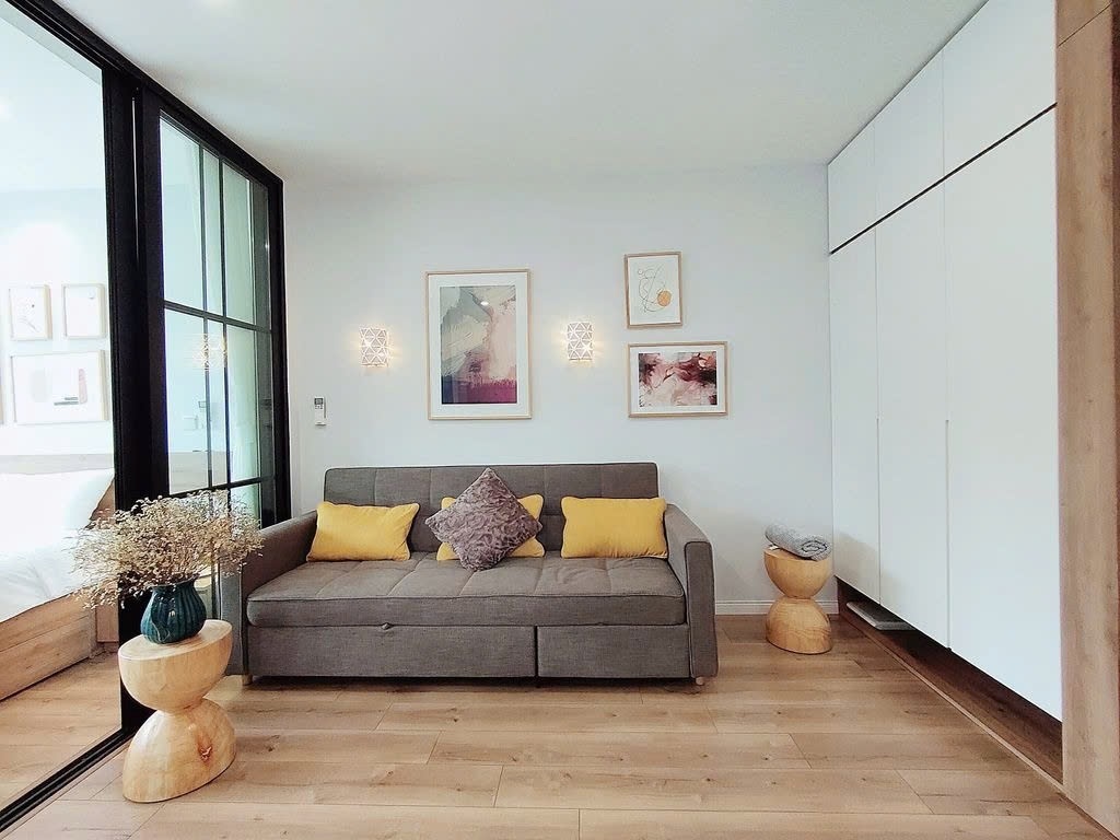 Phòng trọ 1 Phòng ngủ 40m2 tại PTC House 2 Ngọc Hà - Ba Đình  - Phòng khách