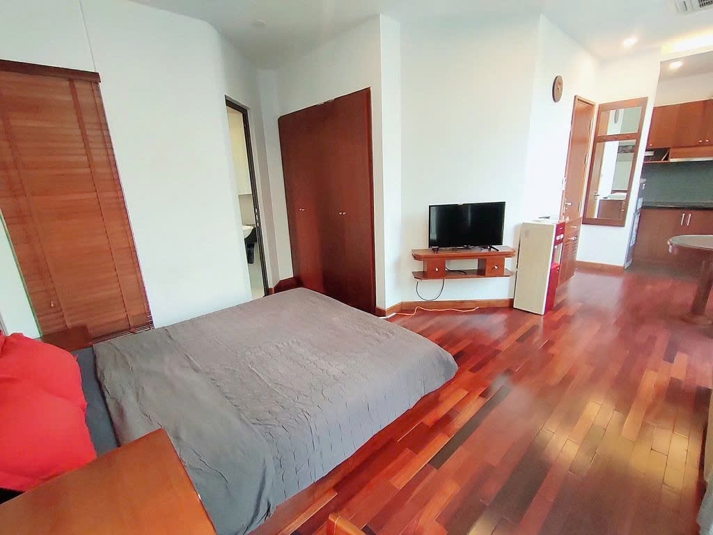 Phòng trọ Studio 25m2 tại PTC House 4 Đào Tấn - Ba Đình  - Phòng ngủ