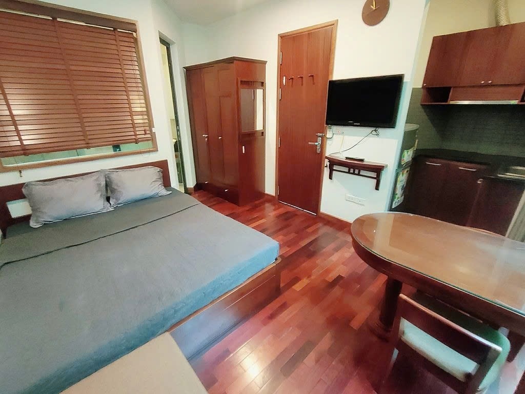 Phòng trọ Studio 25m2 tại PTC House 4 Đào Tấn - Ba Đình  - Phòng ngủ