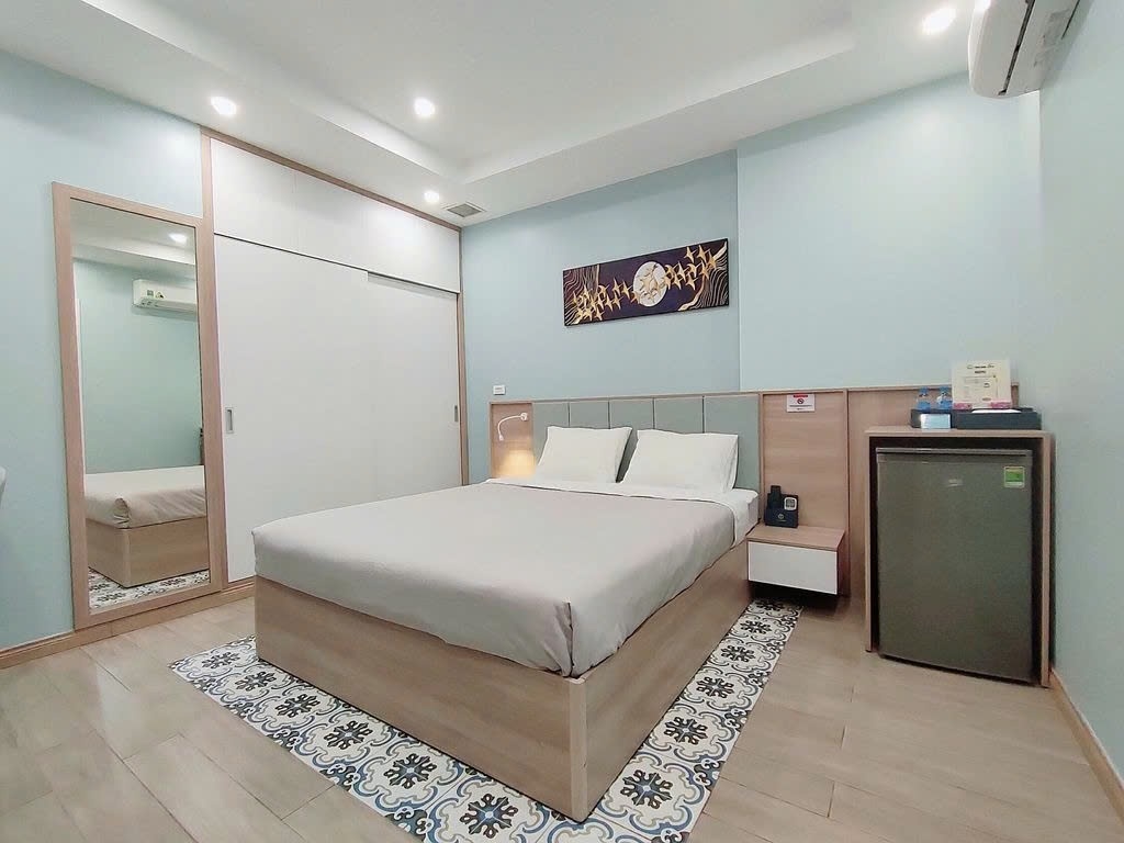 Phòng trọ Studio 25m2 tại PTC House Hoàng Cầu - Đống Đa - Phòng khách