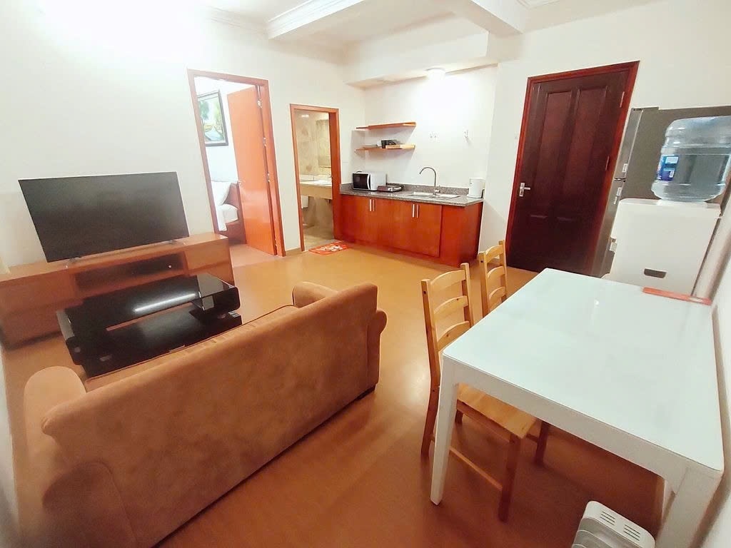 Phòng trọ Studio 45m2 tại PTC House Văn Cao - Ba Đình  - Phòng bếp