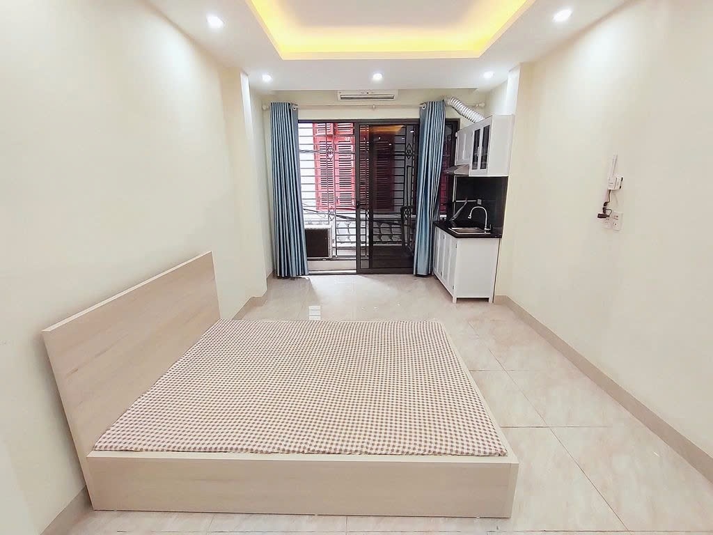 Phòng trọ Studio 30m2 tại PTC House Nguyễn Văn Trỗi - Thanh Xuân - Phòng ngủ