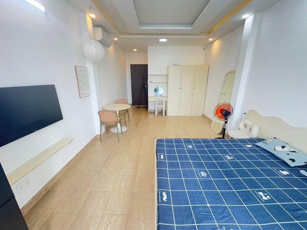 Phòng trọ Studio 40m2 tại PTC House Nguyễn Thị Nhỏ - Tân Bình - Phòng ngủ