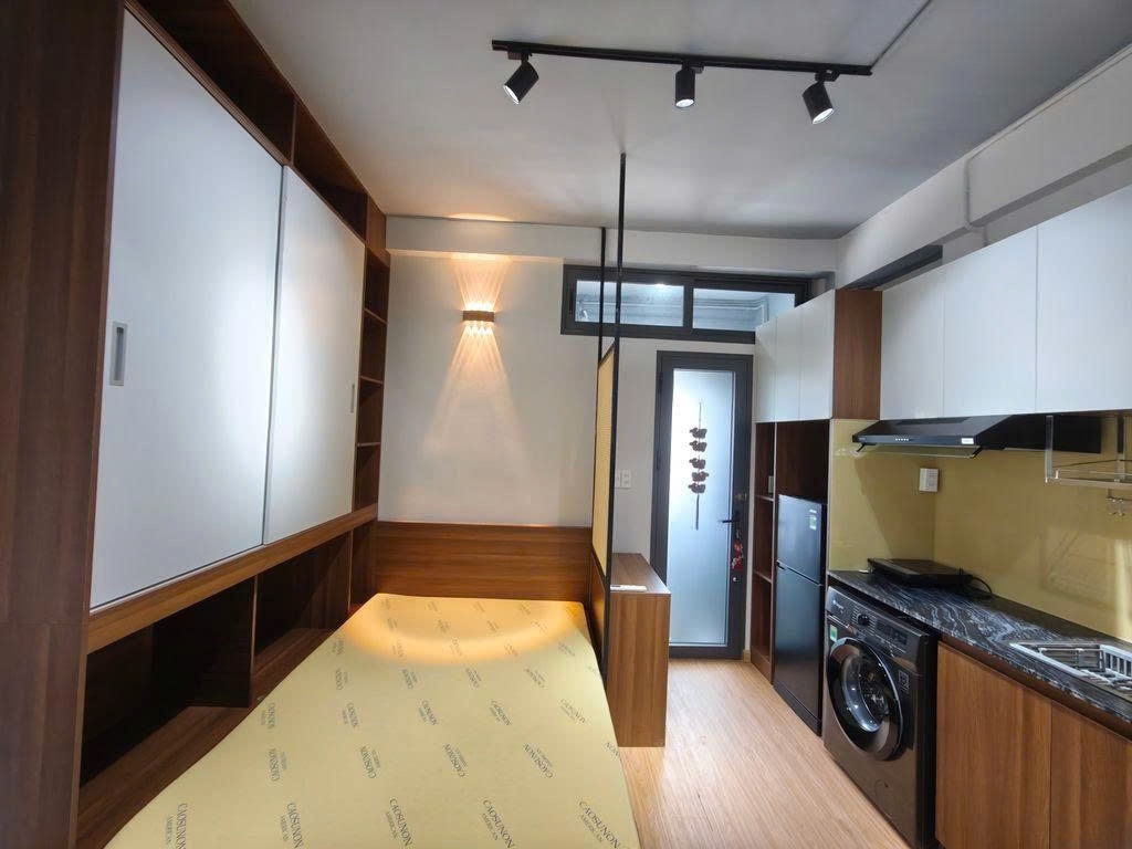 Phòng trọ Studio 25m2 tại PTC House 1 Hoàng Sa - Quận 1 - Phòng ngủ