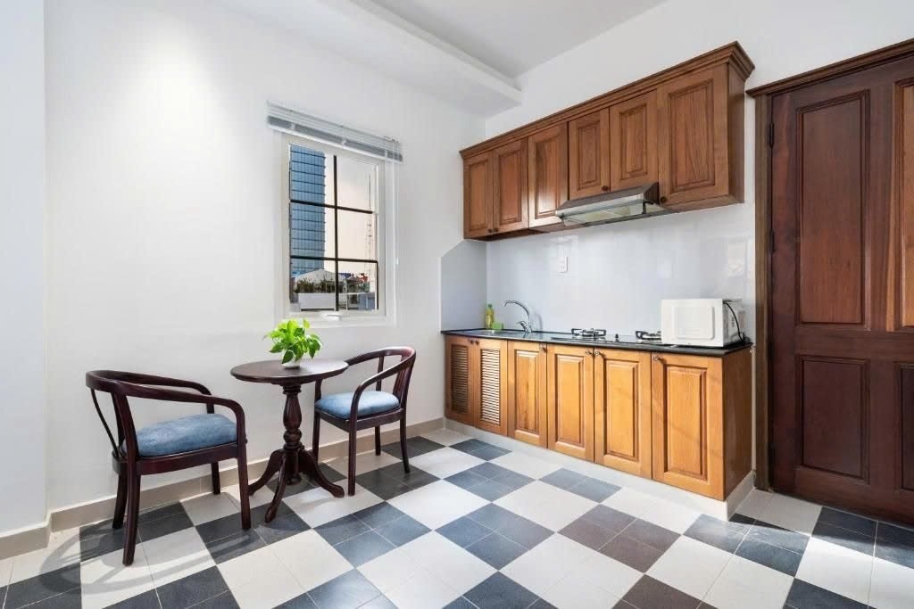 Phòng trọ Studio 50m2 tại PTC House Ngô Văn Năm - Quận 1 - Phòng bếp