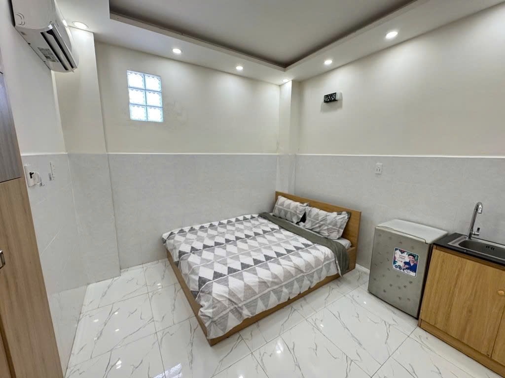 Phòng trọ Studio 20m2 tại PTC House Thống Nhất - Gò Vấp - Phòng ngủ