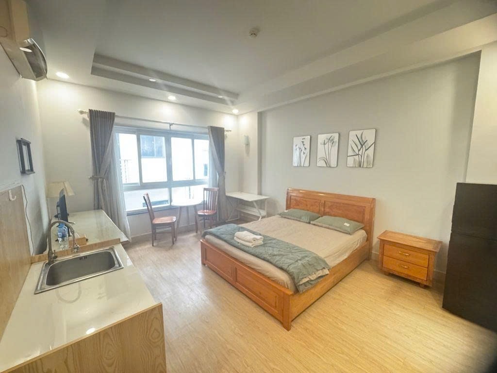 Phòng trọ Studio 30m2 tại PTC House 1 Cao Triều Phát - Quận 7 - Phòng ngủ