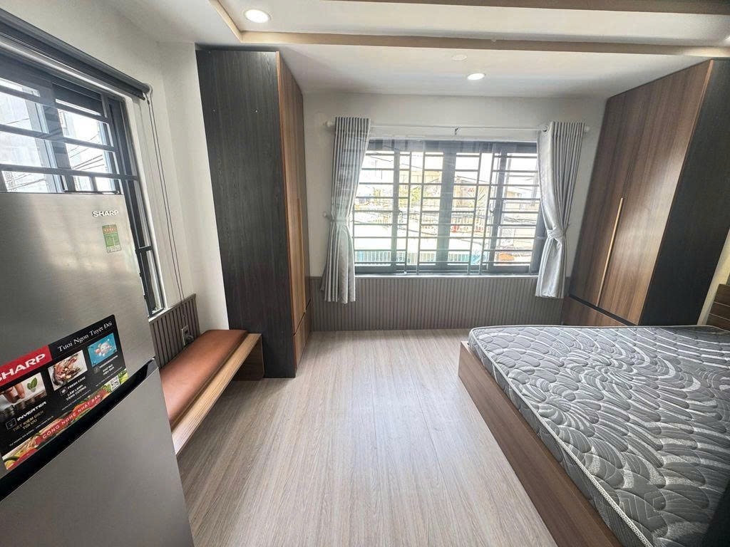 Phòng trọ Studio 40m2 tại PTC House 1 Lê Quang Định - Bình Thạnh - Phòng ngủ