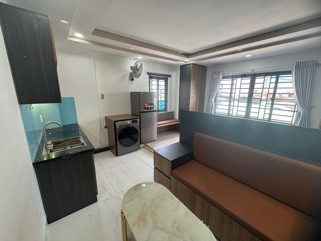 Phòng trọ Studio 40m2 tại PTC House 1 Lê Quang Định - Bình Thạnh - Phòng ngủ