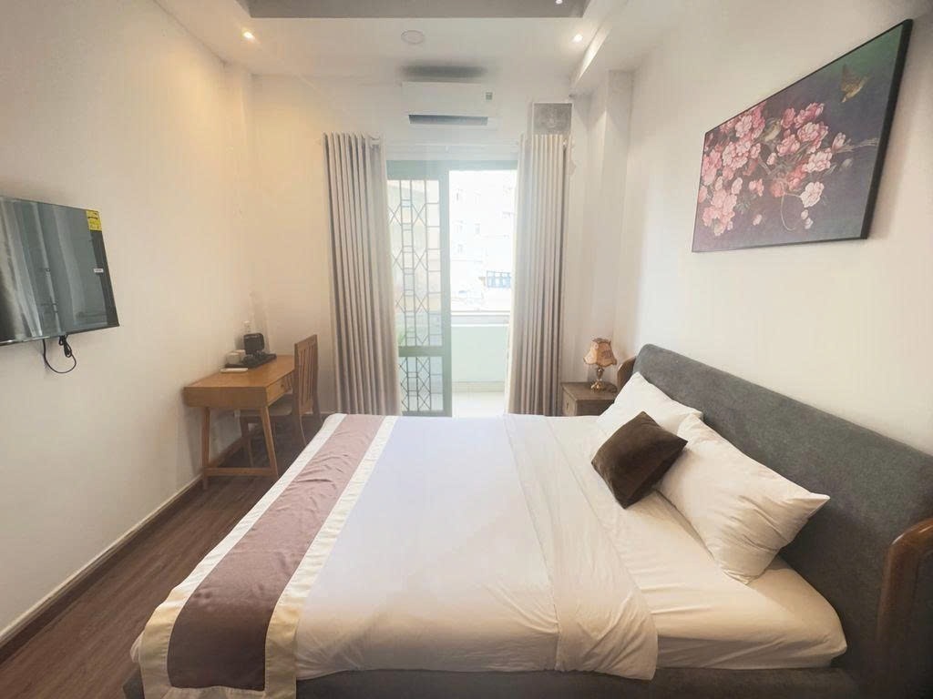 Phòng trọ Studio 28m2 tại PTC House 13 Nguyễn Trãi - Quận 1 - Phòng ngủ