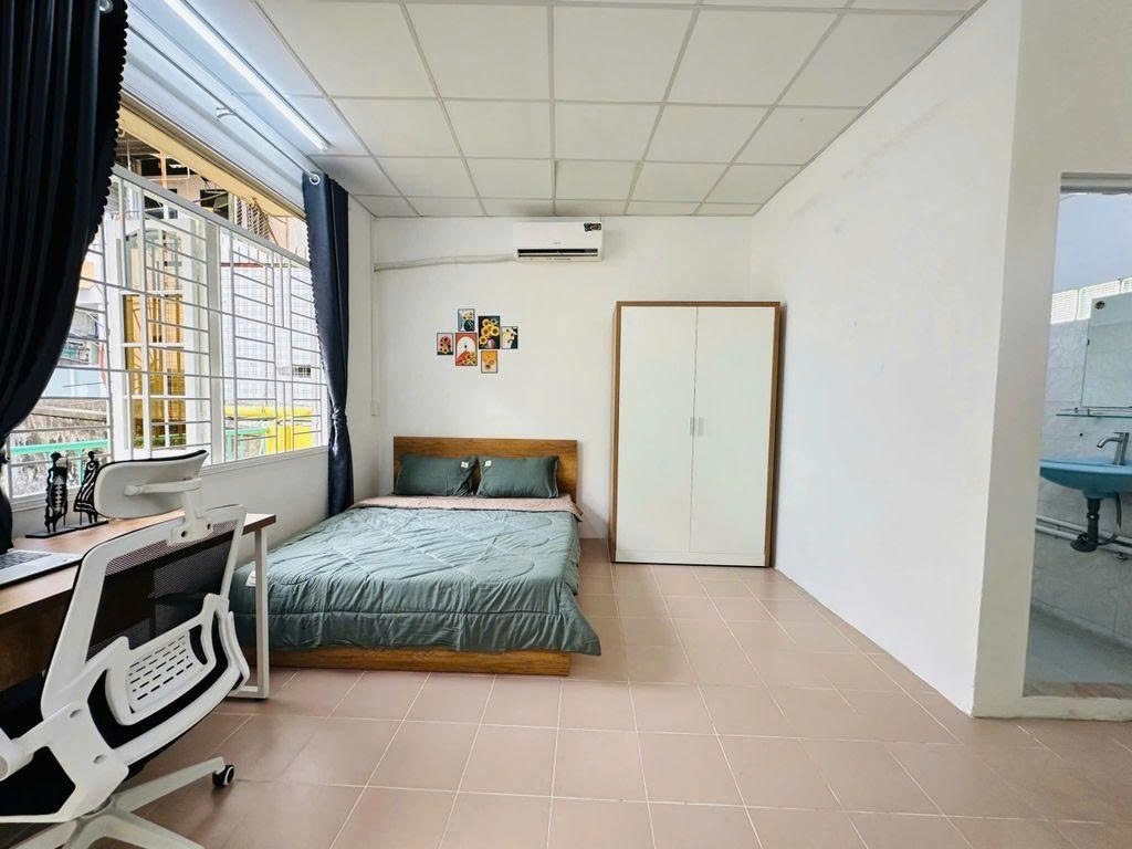 Phòng trọ Studio 30m2 tại PTC House 1 Cách Mạng Tháng Tám - Quận 10 - Phòng ngủ