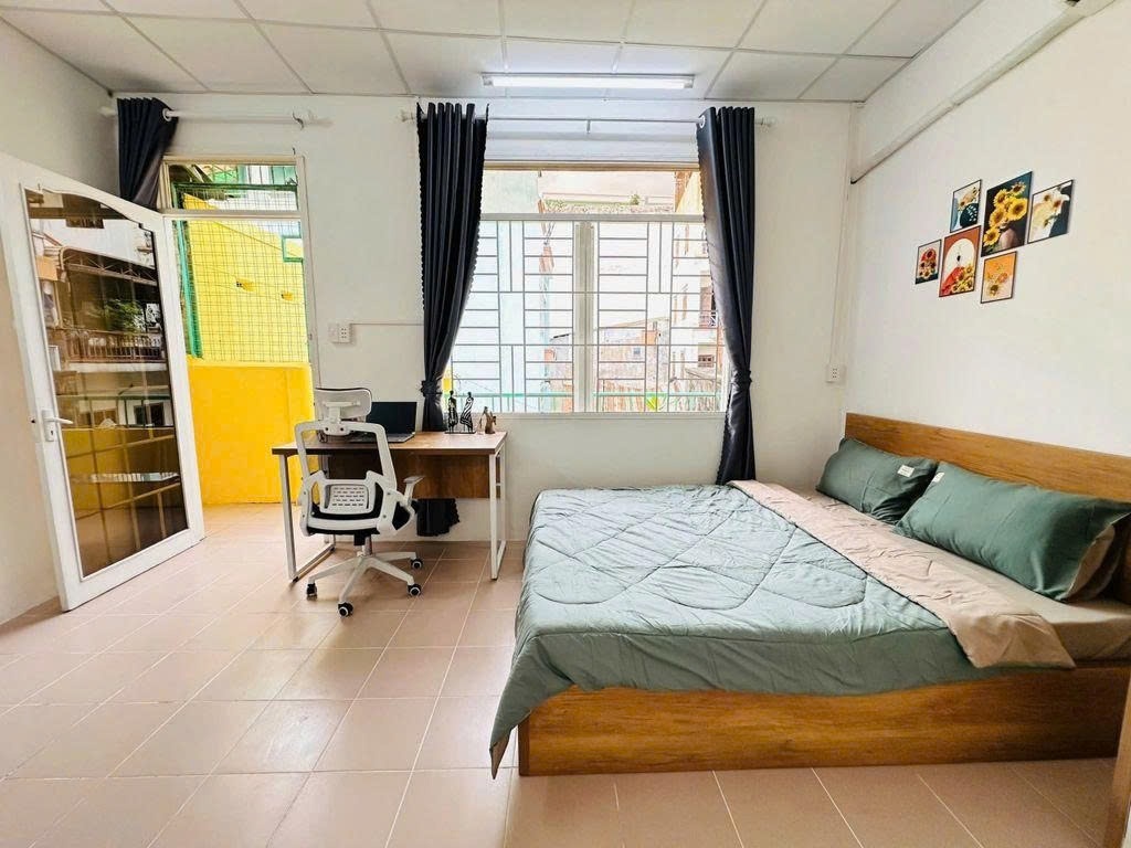 Phòng trọ Studio 30m2 tại PTC House 1 Cách Mạng Tháng Tám - Quận 10 - Phòng ngủ