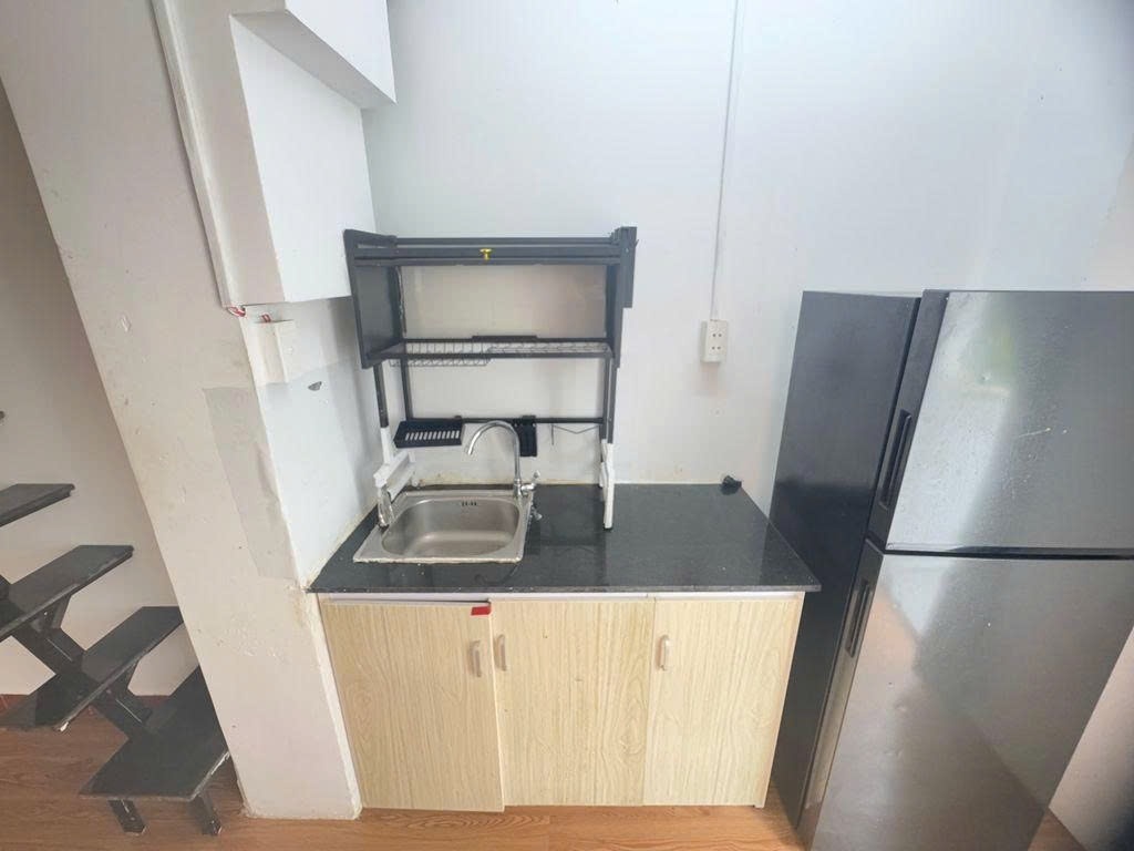 Phòng trọ Duplex 22m2 tại PTC House 10 Nguyễn Thị Minh Khai - Quận 1 - Phòng bếp