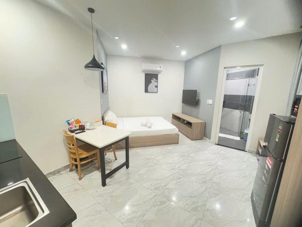 Phòng trọ Studio 30m2 tại PTC House Trần Khắc Chân - Phú Nhuận - Phòng ngủ